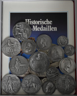 Medaillen Deutschland: 10 Silber Medaillen Aus Der Serie Historische Postmedaill - Altri & Non Classificati