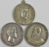 Medaillen Deutschland - Geographisch: Bayern: Lot 3 Medaillen; Silbermedaille 18 - Otros & Sin Clasificación