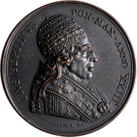 Medaillen - Religion: Italien-Kirchenstaat, Pius VII. 1800-1823: Bronzemedaille - Ohne Zuordnung