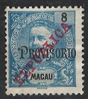 Portugal Macau 1915 D. Carlos I REPUBLICA Condition MNG Mundifil #240 - Nuevos