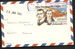 UXC19 Air Mail Postal Card NONPHILATELIC Used Philadelphia PA To FRANCE 1982 Cat. $27.50 - 1981-00