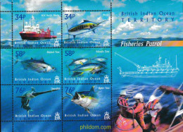 609807 MNH OCEANO INDICO BRITANICO 2004 FAUNA MARINA - Brits Indische Oceaanterritorium