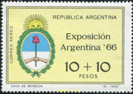 159280 MNH ARGENTINA 1966 ARGENTINA 66. EXPOSICION FILATELICA NACIONAL - Nuevos