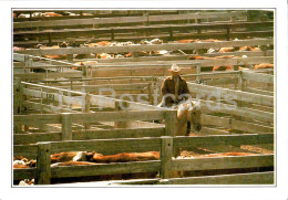 Amarillo - Cattle In The Corral - Horse - A1 - USA - Unused - Amarillo