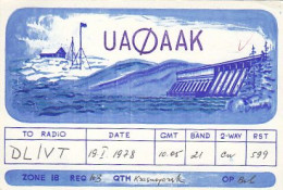 AK 164929 QSL - USSR - Krasnogorsk - Radio Amateur