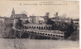 81. LISLE SUR TARN. CPA. LES FORTIFICATINS SUR LE TARN. - Lisle Sur Tarn