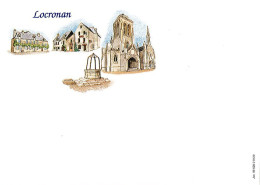 811  Enveloppe Illustrée  Locronan  29  Finistère  Maison Place Puit église - Other & Unclassified