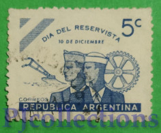 S297 - ARGENTINA 1944 RESERVIST DAY 5c USATO - USED - Usati