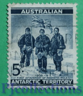 S298- AUSTRALIA ANTARCTIC TERRITORY 1908 SPEDIZIONE ANTARTICA - ANTARCTIC EXPEDITION 5d USATO - USED - Used Stamps