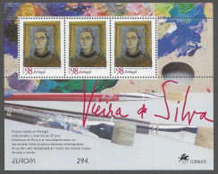PORTUGAL STAMP - 1996 EUROPA Stamps - Famous Women - Helena Vieira Da Silva MINISHEET MNH (A1#165) - Nuevos