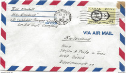 237 - 42 - Enveloppe Envoyée De Crisobal à Zürich 1968 - Kanalzone