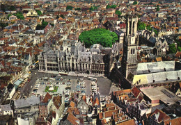 BELGIUM, WEST FLANDERS, BRUGGE, PANORAMA, CHURCH, AERIAL VIEW - Brugge
