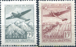 283147 MNH ARGENTINA 1946 PROPAGANDA EN FABOR DE LAS LINEAS AEREAS ARGENTINAS - Neufs