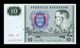 Suecia Sweden 10 Kronor 1981 Pick 52e Sc Unc - Sweden