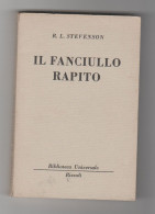 Il Fanciullo Rapito R. L. Stevenson BUR 1953 - Klassiekers