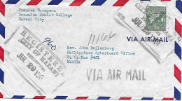 PHILIPPINES -  1961 -  VIA  AIR MAIL -  VOIR CACHET ET TIMBRE -  VOIR LE VERSO - Philippines