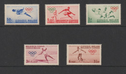 Belgisch Congo Belge - 1960 - OBP/COB 367-371 Olymische Spelen/Jeux Olympiques - MNH/**/NSC - Ongebruikt