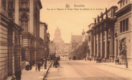 BELGIQUE - Bruxelles - Rue De La Régence Et Musée Royal De Peinture Et De Sculpture - Carte Postale Ancienne - Bauwerke, Gebäude