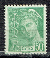 50 C Vert Type Mercure - 1938-42 Mercurio