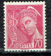 70 C Lilas-rose Type Mercure - 1938-42 Mercurius