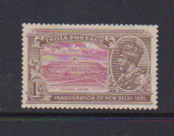 INDIA    1931    Inauguration  Of  New  Delhi    1a  Mauve  And  Brown    MNH - Other & Unclassified
