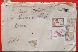 ARGENTINA - LETTERA RACCOMANDATA  - ANNO 1977 - VIA AEREA DA BUENOS AIRES PER ROMA - Cartas & Documentos