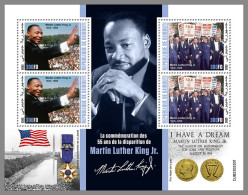 DJIBOUTI 2023 MNH Martin Luther King Jr. M/S - OFFICIAL ISSUE - DHQ2338 - Martin Luther King