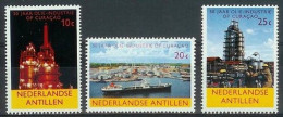 NETHERLANDS ANTILLES 1965 - 3v - MNH - Oil Industry - Energy Petroleum Petrole Petróleo Petrolio Derrick Energie Energía - Petróleo
