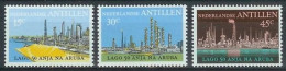 NETHERLANDS ANTILLES 1974 - 3v - MNH - Oil Industry - Energy Petroleum Petrole Petróleo Petrolio Derrick Energie Energía - Petrolio