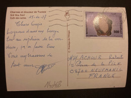 CP Pour La FRANCE TP TAR TOUNSI 500 OBL.MEC.20 10 1997 - Tunisie (1956-...)