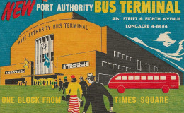 Bus Autobus New York Anno 1950 Bus Terminal Times Square - Altri & Non Classificati