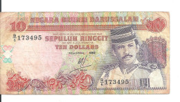 BRUNEI 10 RINGGIT 1992 VF P 15 - Brunei