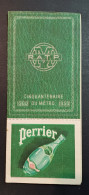 PARIS / CINQUANTENAIRE DU METRO RATP 1900 1950 / PUB PERRIER - Europa