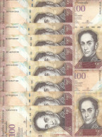 VENEZUELA 100 BOLIVARES 2013 VF P 93 G  ( 100 Billets ) - Venezuela