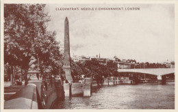 CLEOPATRAS NEEDLE & EMBANKMENT - LONDON - River Thames
