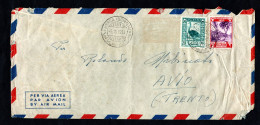 Somalia AFIS, POSTA VIAGGIATA 1954, MERCA PER AVIO (TN) - Somalie (AFIS)