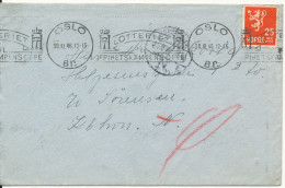 Norway Cover Sent To Denmark Oslo 30-10-1946 Single Franked - Briefe U. Dokumente