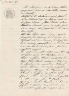VP 1 FEUILLE - 1870 - MAS RILLIER - MIRIBEL - Manuscripten