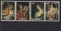 1988 NIUE 540-43** Noël, Tableau De Rubens, Côte 16.00 - Niue