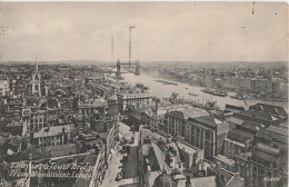 THAMES & TOWER BRIDGE FROM MONUMENT - LONDON - River Thames