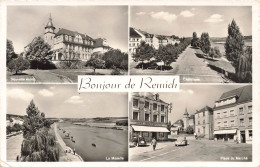 LUXEMBOURG - Remich - Nouvelle école - Esplanade - La Moselle - Place Du Marché -  Carte Postale Ancienne - Remich