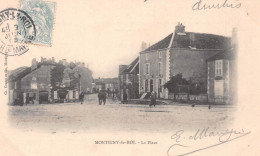 MONTIGNY-le-ROI (Haute-Marne) - La Place - Voyagé 1905 (2 Scans) - Montigny Le Roi