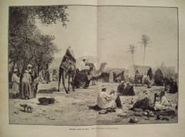 D101 2479 Max Rabes Kairo Arabischer Markt Kunstblatt 1898 !!! - Autres & Non Classés