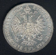 Österreich, 1 Florin 1860 A, Silber, AUNC! - Austria