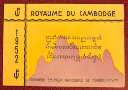 Cambodge, Carnet Première émission Nationale 1952 - Neuf** (MNH) - (B1650) - Cambodia