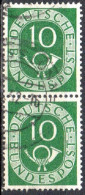 1951 Germania Federale - Coppia Verticale Usato - N. Michel 128 - Gebraucht