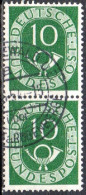 1951 Germania Federale - Coppia Verticale Usato - N. Michel 128 - Gebraucht