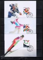 Norway 1994 Olympic Games Lillehammer - Olympic Sports 6 Interesting Maximum Cards - Winter 1994: Lillehammer