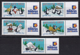 France Timbres Personnalisés N°3853A/3857A - Neuf ** Sans Charnière - TB - Ungebraucht