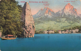 SUISSE - Brunnen - Mythen - Colorisé -  Carte Postale Ancienne - Autres & Non Classés